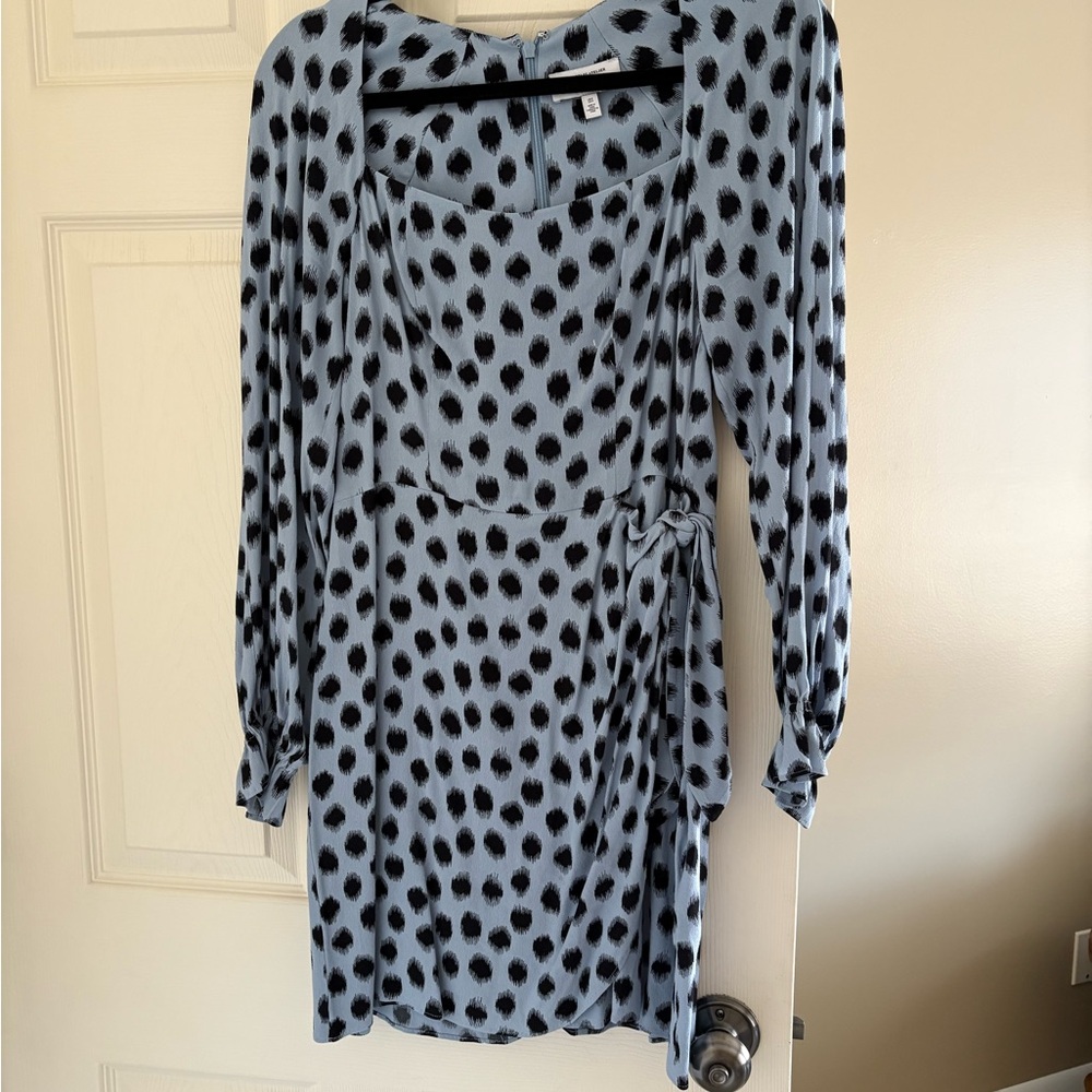 & Other Stories long sleeve polka dot dress size 6